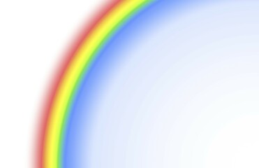 Digitally rendered abstract rainbow background isolated on white