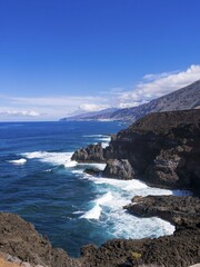 Cliffs near San Andres, La Palma, Canary Islands, Spain, Europe