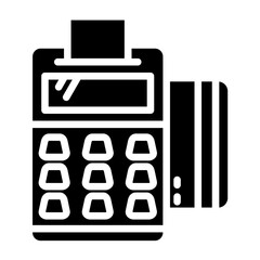Vector Design Pos Terminal Icon Style