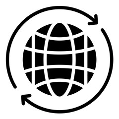 Vector Design Worldwide Icon Style