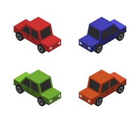 Obraz premium Car icon illustrated in vector on white background