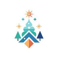 Fototapeta premium Christmas Themes Logo Bundle