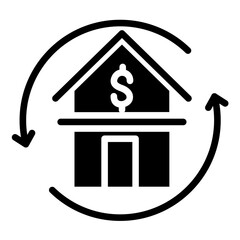 Vector Design Refinance Icon Style