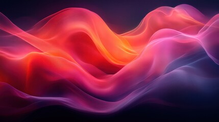 Obraz premium Abstract colorful flowing waves.