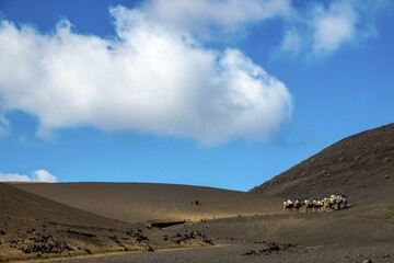 Timanfaya volcanic area, Lanzarote, Canary Islands, Spain, Europe
