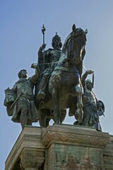 Obraz premium Equestrian Monument, Emperor Ludwig IV, Ludwig the Bavarian, Munich, Bavaria, Germany, Europe