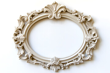 Frame mock up decorated with stucco in Renaissance and Baroque. Ornate Rococo Frame
