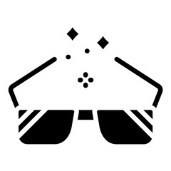 Vector Design Fun Glasses Icon Style