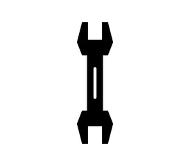 Wrench icon illustrated in vector on white background