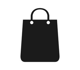 Shopping bag icon illustrated in vector on white background