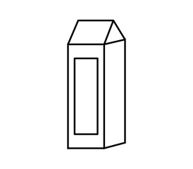 Milk icon illustrated in vector on white background