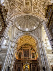 Obraz premium Chancel of the Mezquita, Mosque of Cordoba or the Conception of Our Lady, Interior, Córdoba province, Córdoba province, Andalucía Cathedral, Spain, Europe