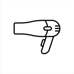Hairdryer Line Icons Design Elements Illustration