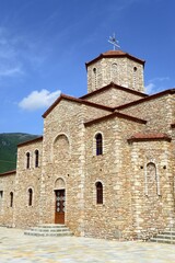 Fototapeta premium St. Michael the Archangel Orthodox Church, Pustec, Prespa National Park, Albania, Europe
