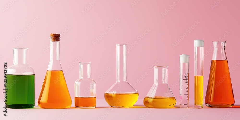Poster toxicology study in a laboratory setting showcasing chemical analysis tools and safety protocols, cl