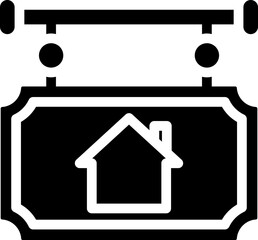 Home for Sale Glyph Icon