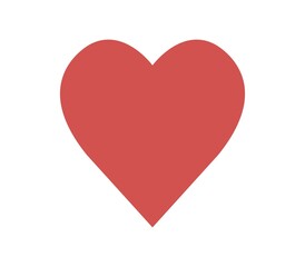 Heart icon illustrated in vector on white background