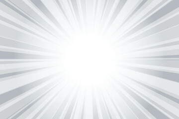 Obraz premium Gray background with white sun ray. Pattern of starburst. Abstract ice gray texture sunburst. Radial beam of sunlight. Retro background with flash. sunburst flare background design.