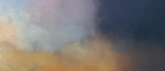Surreal Blurred Abstract Art Colorful Background, sky with clouds as blurred background