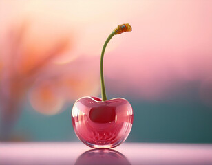 Generative AI Glass Cherry