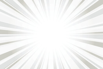 Obraz premium Gray background with white sun ray. Pattern of starburst. Abstract light gray texture sunburst. Radial beam of sunlight. Retro background with flash. sunburst flare background design.