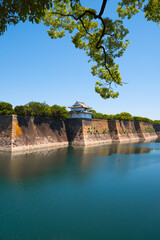 Osaka Castle Walls and Moat - Osaka, Japan