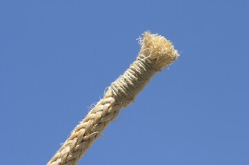 End piece of a Hemp rope