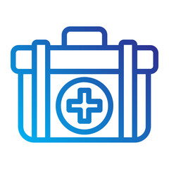 Ski First Aid line gradient Icon