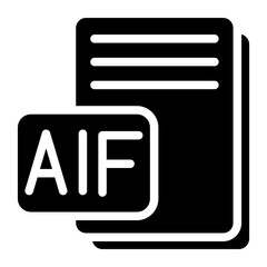 Vector Design AIF Icon Style
