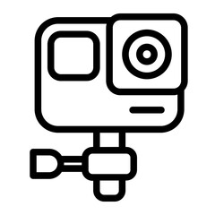 Ski Camera line Icon