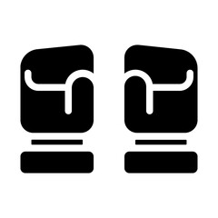 Ski Gloves Solid icon