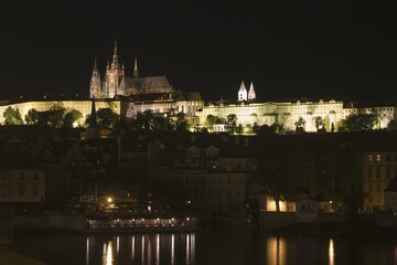 Obraz premium Prague at night, Czech Republic, Europe
