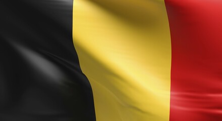 Obraz premium Flag of Belgium using as background, 3d rendering