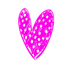 hand drawn valentine shape element for your asset