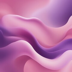 Fototapeta premium Vibrant abstract composition with flowing pink and purple gradients creating a dreamy effect, AI generated