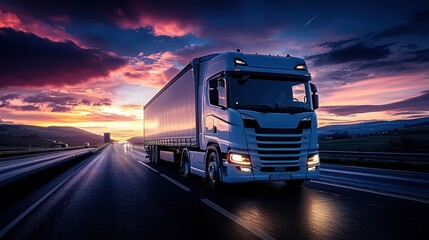 Majestic Sunset Highway Trucking