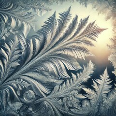 Frost Pattern formation on window