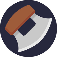 The Ulu blade is a curved knife traditionally used by Alaska Native peoples for tasks like cutting meat, skinning animals, and preparing food.