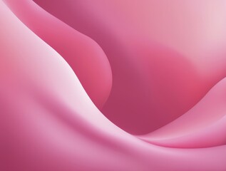 An abstract pink design featuring smooth and fluid curves with soft gradient transitions, evoking a gentle and calm atmosphere, AI generated