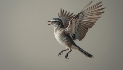 Obraz premium A bird in flight wings outstretched