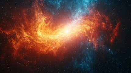 Obraz premium Stunning Equirectangular Space Background Featuring Vibrant Colors and Celestial Elements for Cosmic Imagery