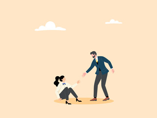 Providing assistance through failure or crisis to get back on your feet again
