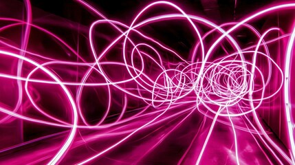 Dynamic neon light artwork urban cityscape digital art vibrant environment abstract viewpoint modern concept