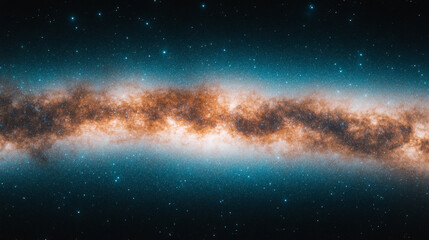 Fototapeta premium Majestic Milky Way Galaxy at Night Stunning Celestial Panorama Starry Night Sky Background