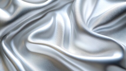 Smooth and Shimmering Abstract Silver Texture with Grainy Noise for Creative Background Design