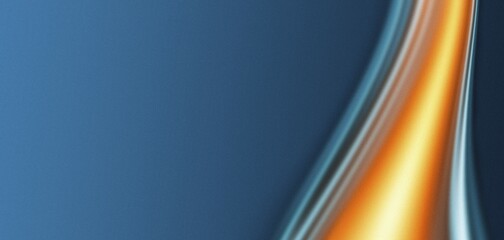 Blue wallpaper with a blue background and a yellow stripe, grainy gradient, copy space