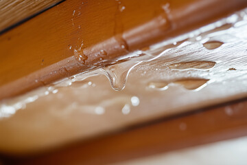 Water stain on ceiling indicating possible leak in residential area requiring repair soon