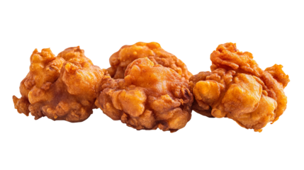 Favorite street india snack. Pakora isolated on a white background