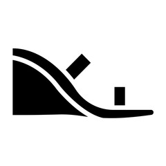 Vector Design Wedge Heel Icon Style