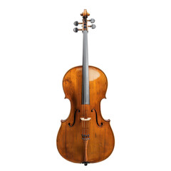 Fototapeta premium Vintage Wooden Cello with Elegant Curves and Rich Finish